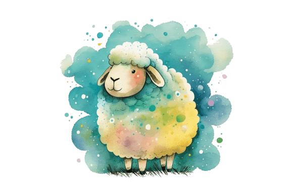 Adorable Cartoon Sheep Farm Animal: Your Go-To for Charming Designs