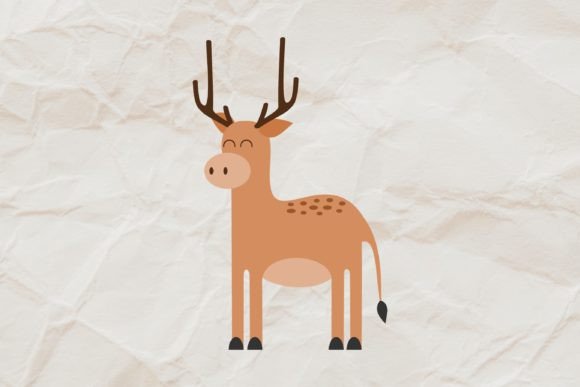 Boho Abstract Deer Clipart for Creative Projects