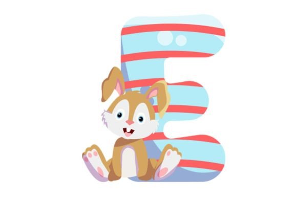 Bringing Characters to Life with Cute Animal Icons Alphabet E Cliparts