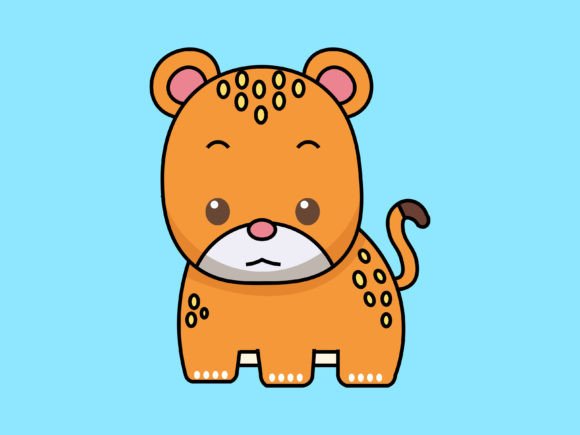 Charming Kawaii Animal Tiger Designs for Every Project