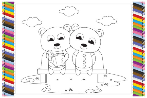 Coloring Bear Animal Cartoon for Kids: A Creative Font for Playful Designs