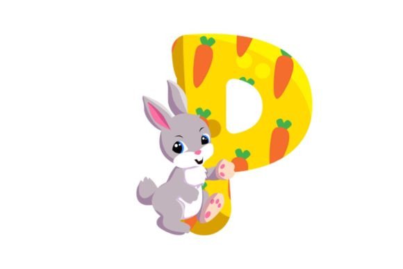 Cute Animal Icons Alphabet P Cliparts: A Playful Asset for Modern Design