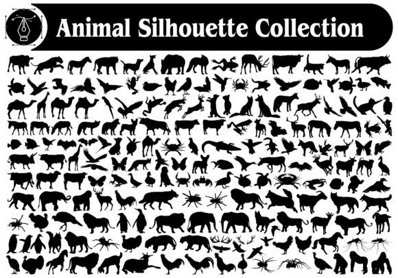 Different Animal's Silhouettes Bundle: A Designer's Wildlife Toolkit