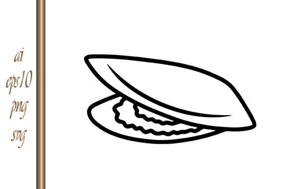 Doodle Clam Animal Sea Food Engraving: A Unique Design Asset