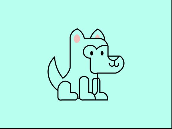 Kawaii Animal Husky Line Background: A Designer's Guide