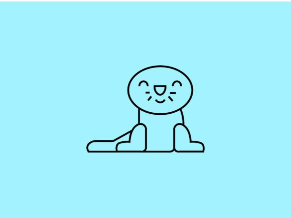 Kawaii Animal Seal Line Background: A Designer's Go-To Asset