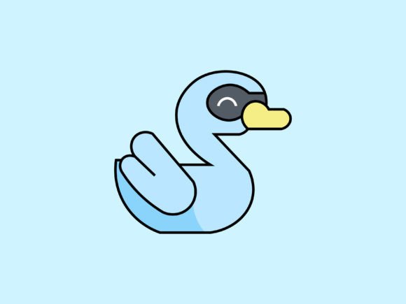 Kawaii Animal Swan Icon: Your New Favorite Design Asset