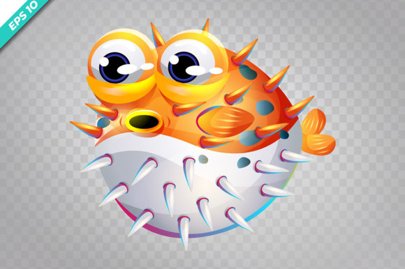 Sea Animal on Transparent Background: Versatile Design Assets