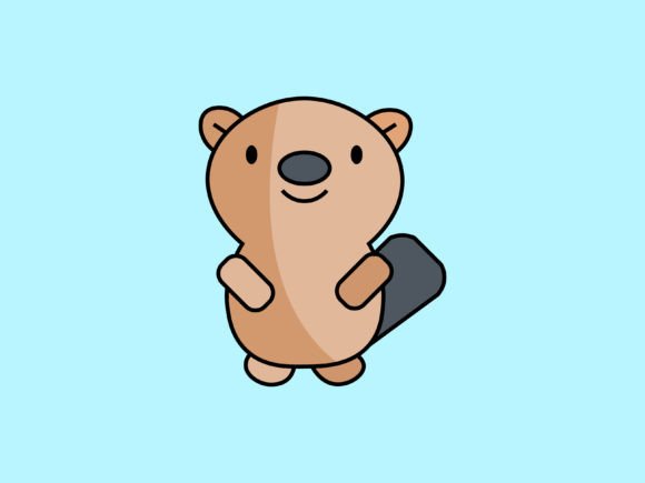 The Kawaii Animal Beaver Icon: A Design Asset for Every Season