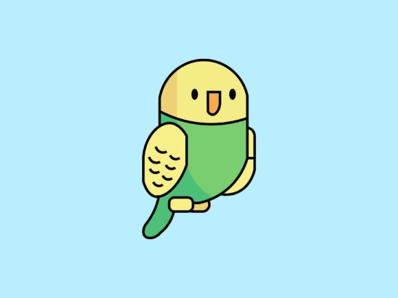 The Playful Power of the Kawaii Animal Parakeet Icon