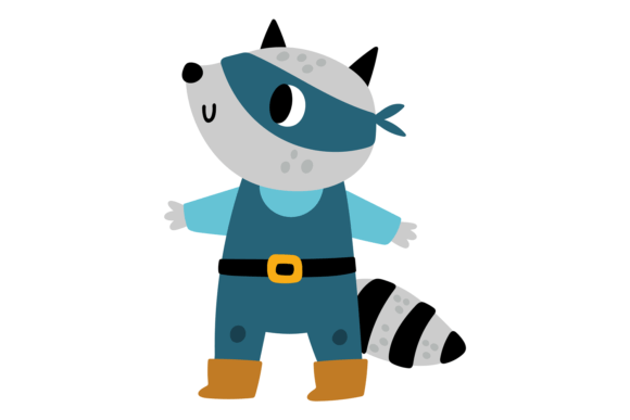 Unleashing Whimsy: The Funny Racoon in Face Mask Typeface