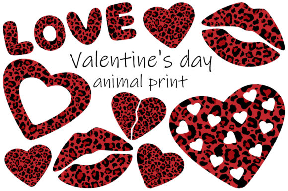 Valentine's Day Animal Print Heart Lips: A Designer's Guide to Bold Romance