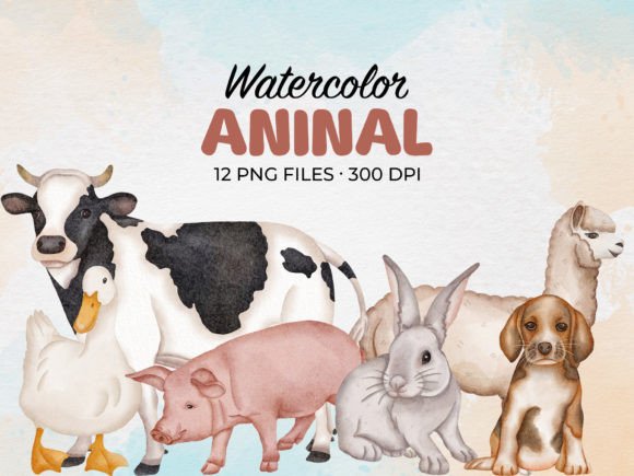 Watercolor Animal Pet Farm Clipart: A Designer's Guide